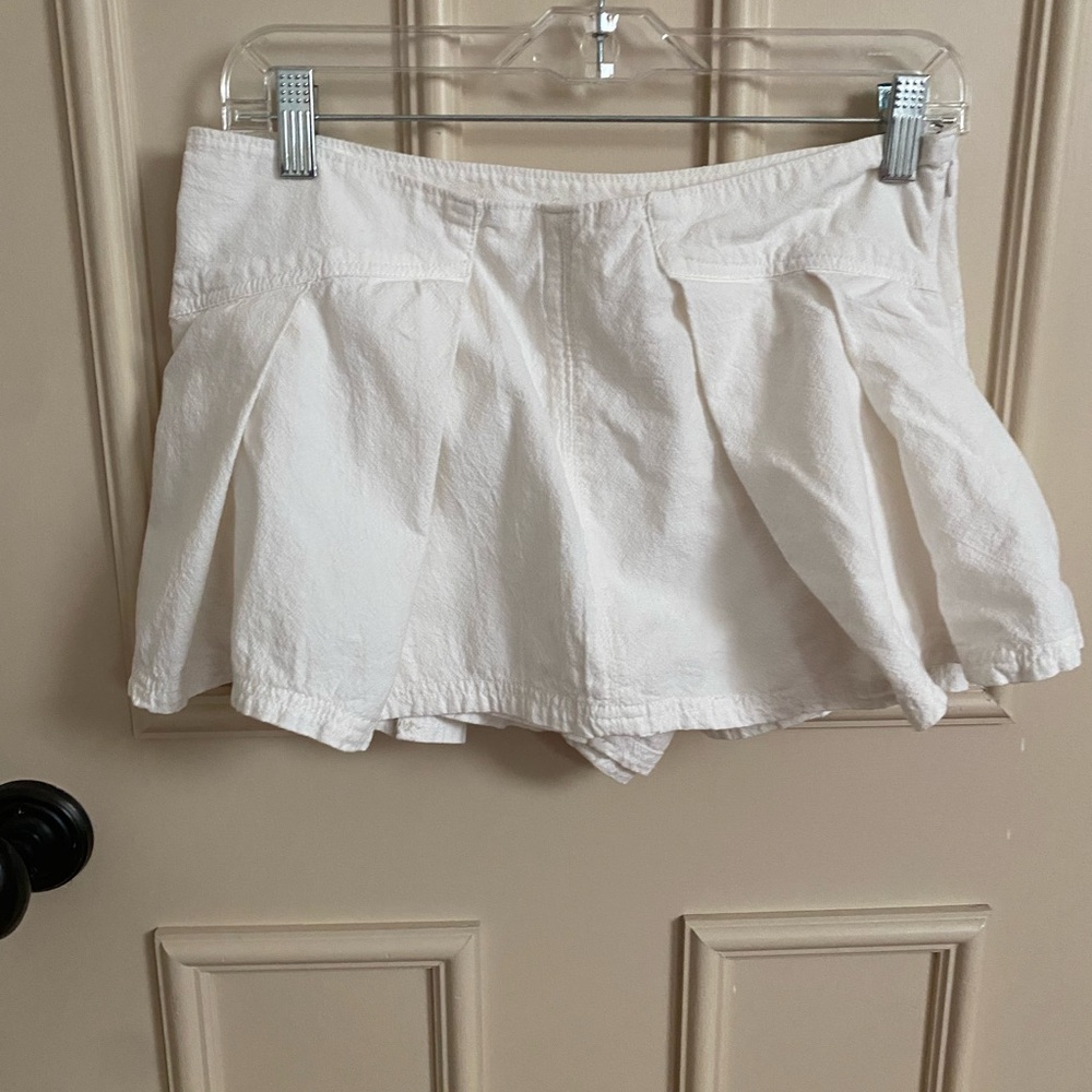 Free People White Mini Skirt